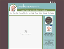 Tablet Screenshot of loveybums.com